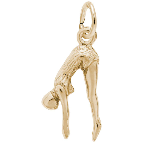 Diver Charm in Yellow Gold Plated