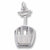 Skiing Gondola charm in 14K White Gold hide-image