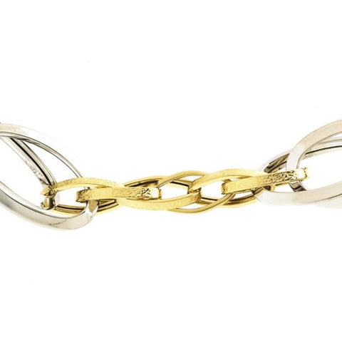 14K White and Yellow Gold Comtempo Bracelet