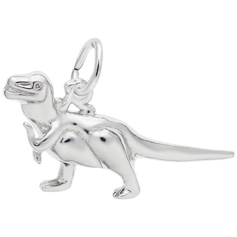 Rex Charm In 14K White Gold