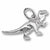 Rex charm in 14K White Gold hide-image