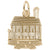 Paul Revere House Charm in Yellow Gold Plated