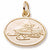 Snowmobile charm in Yellow Gold Plated hide-image