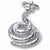 Cobra charm in 14K White Gold hide-image