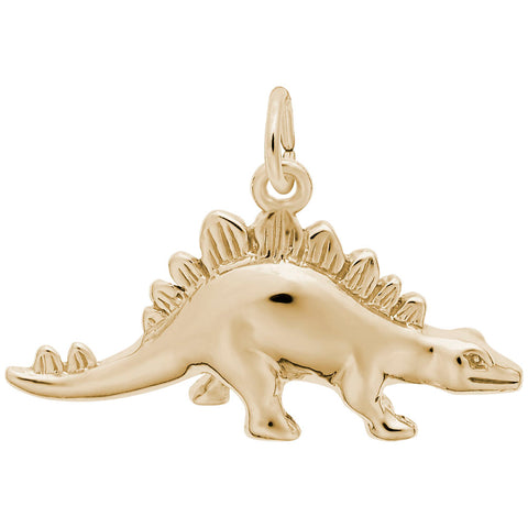 Stegosaurus Charm in Yellow Gold Plated
