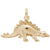 Stegosaurus Charm in Yellow Gold Plated