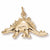 Stegosaurus charm in Yellow Gold Plated hide-image