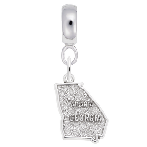 Atlanta,Georgia Charm Dangle Bead In Sterling Silver