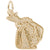 Michigan Charm in Yellow Gold Plated