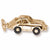 Yellow Sport Charms Car Charm in 10k Yellow Gold hide-image