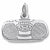 Boom Box charm in 14K White Gold hide-image