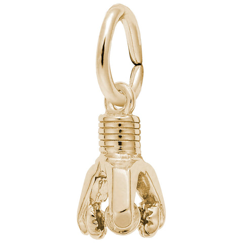 Oil Drill Charm in Yellow Gold Plated