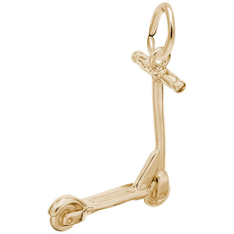 Scooter Charm in Yellow Gold Plated