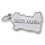 Saudi Arabia Map charm in Sterling Silver hide-image
