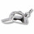 Baseball Cap charm in 14K White Gold hide-image