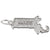 Massachusetts Charm In 14K White Gold