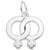 Female Charm In Sterling Silver
