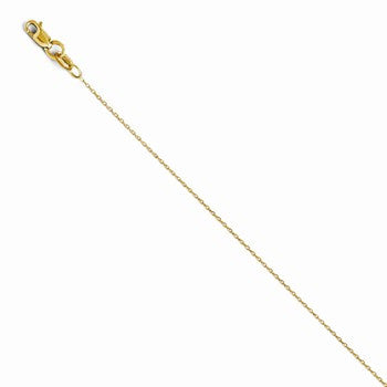 14K Yellow Gold Round Cable Chain