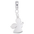 Angel charm dangle bead in Sterling Silver hide-image