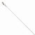 14K White Gold Round Cable Chain