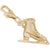 Ice Skate Charm in Yellow Gold Plated