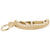 Canoe Charm in Yellow Gold Plated