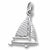 Sailboat charm in Sterling Silver hide-image