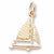 Sailboat Charm in 10k Yellow Gold hide-image