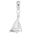 Sailboat charm dangle bead in Sterling Silver hide-image