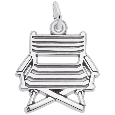 Directors Chair Charm In Sterling Silver