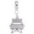 Directors Chair Charm Dangle Bead In Sterling Silver