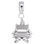 Directors Chair charm dangle bead in Sterling Silver hide-image