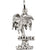 Jamaica Palm W/Sign charm in Sterling Silver hide-image