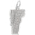 Burlington, Vermont Charm In 14K White Gold