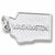 Washington charm in 14K White Gold hide-image