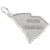 S.Carolina Charm In 14K White Gold