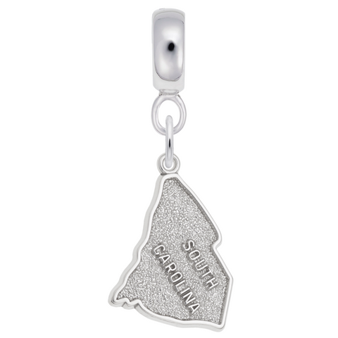 S.Carolina Charm Dangle Bead In Sterling Silver