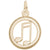 Music Charm in Yellow Gold Plated