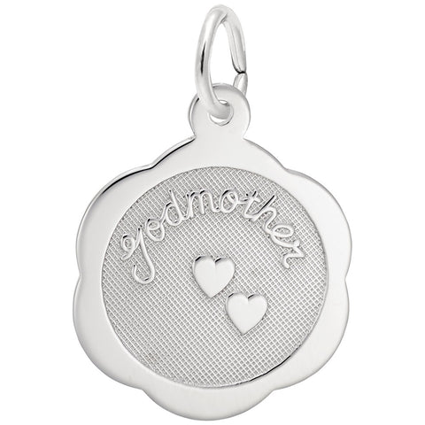 Godmother Charm In Sterling Silver