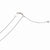 14K White Gold Adjustable Ustable Flat Cable Chain