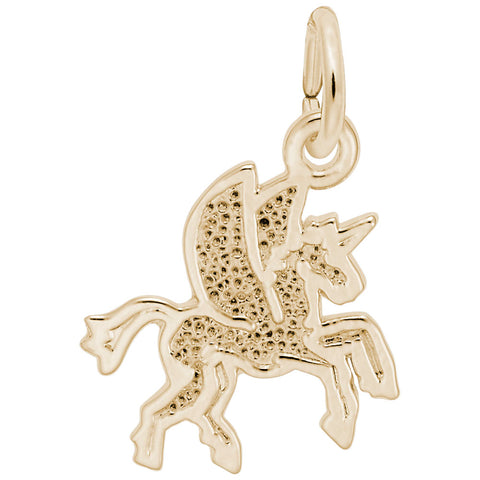 Pegasus Charm in Yellow Gold Plated