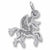 Pegasus charm in 14K White Gold