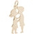 Boy And Girl Charm in Yellow Gold Plated