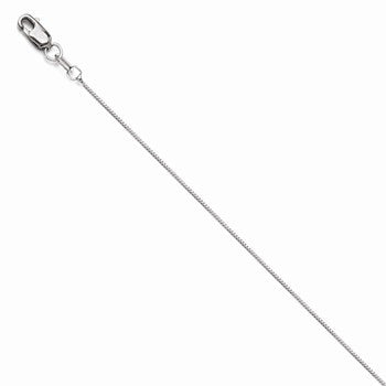 14K White Gold Baby Box Chain