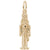 Nutcracker Charm in Yellow Gold Plated