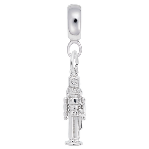 Nutcracker Charm Dangle Bead In Sterling Silver