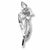 Daffodil charm in 14K White Gold hide-image