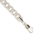 14K White Gold Air-Solid Curb Bracelet