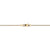 14k Yellow Gold Round DC Wheat Chain, 0.8 mm