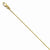 14K Yellow Gold Round Diamond-Cut Wheat Chain